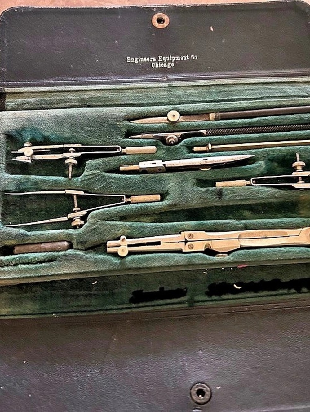 Vintage Engineering and architectural tool kit.